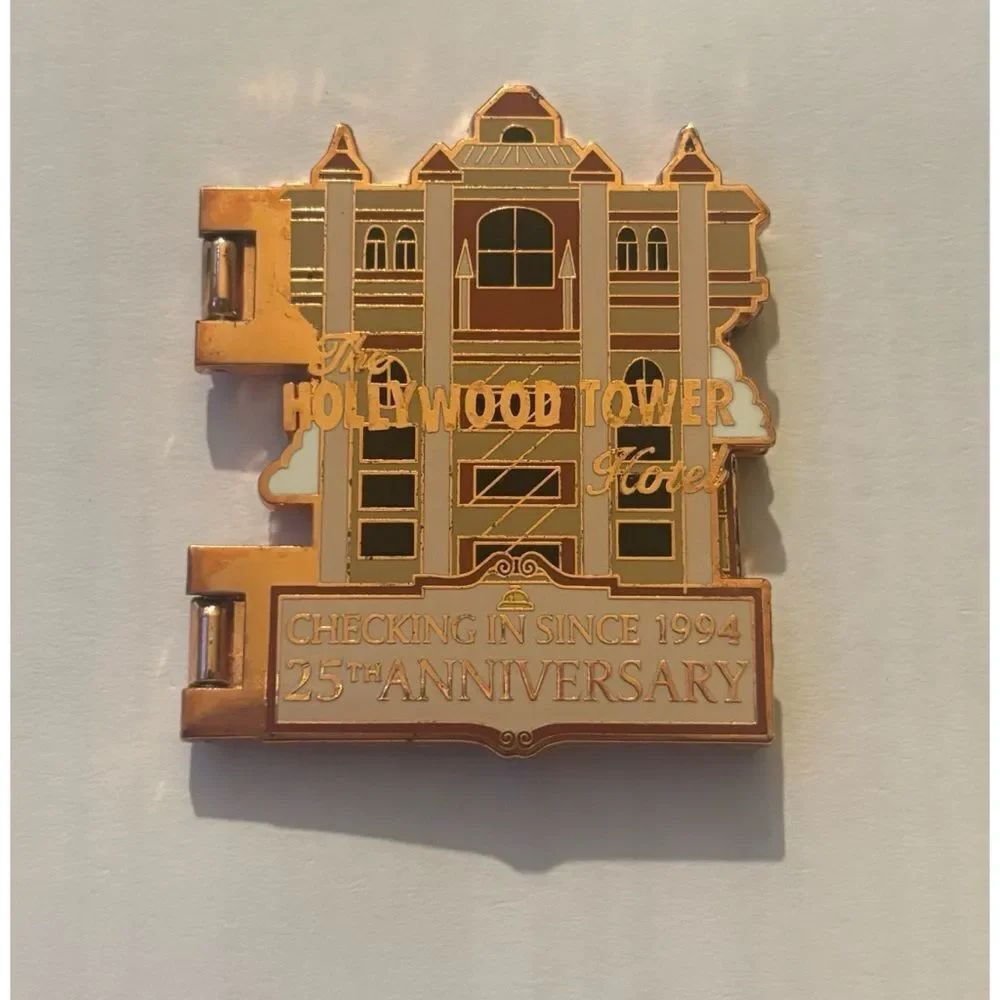 Disney Pin 2019 WDW Hollywood Tower of Terror 25th Anniversary Slider LE 2000